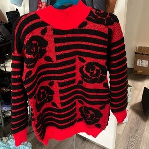 Vintage 80’s lurex intarsiaw seater